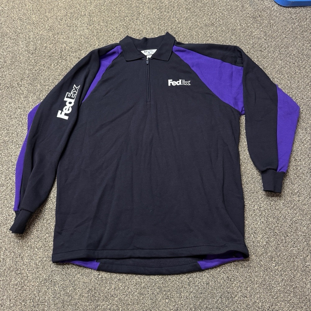 Fedex Stan Herman VF Imagewear Quarter Zip Up Long Sleeve XL